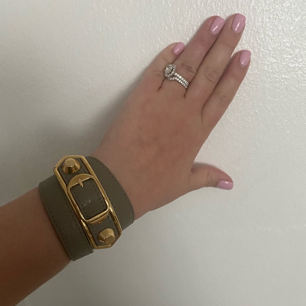 Authentic Balenciaga Leather Wrap Bracelet
